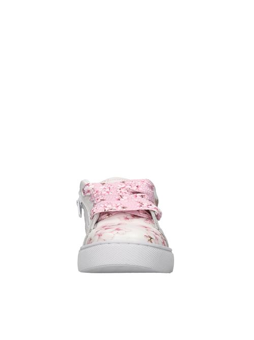 Sneakers in pelle MONNALISA | 8CE001 5727 9990BIANCO-ROSA-MULTICOLOR